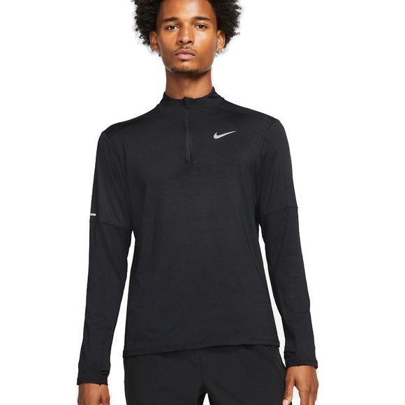 Nike Men's Dri-Fit Element Half Zip Running Pullover Top Black Medium - Picture 11 of 11